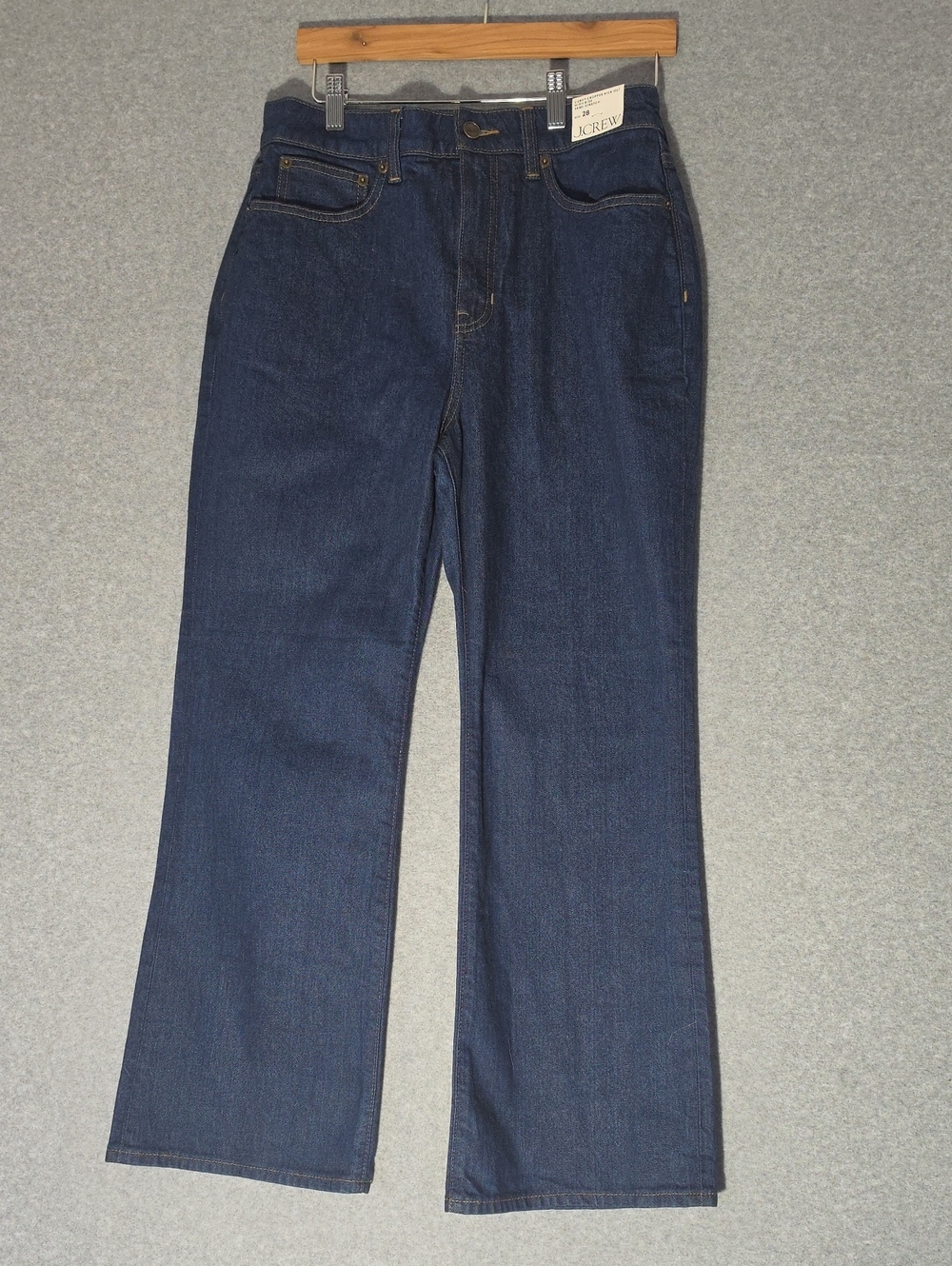 J. Crew Dark Indigo Wide-Leg Jeans